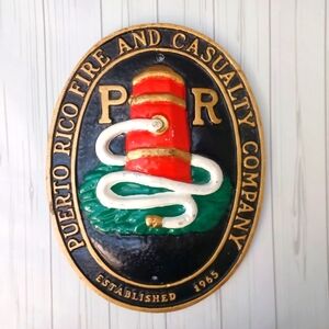 Vintage Puerto Rico Fire & Casualty Fire Mark